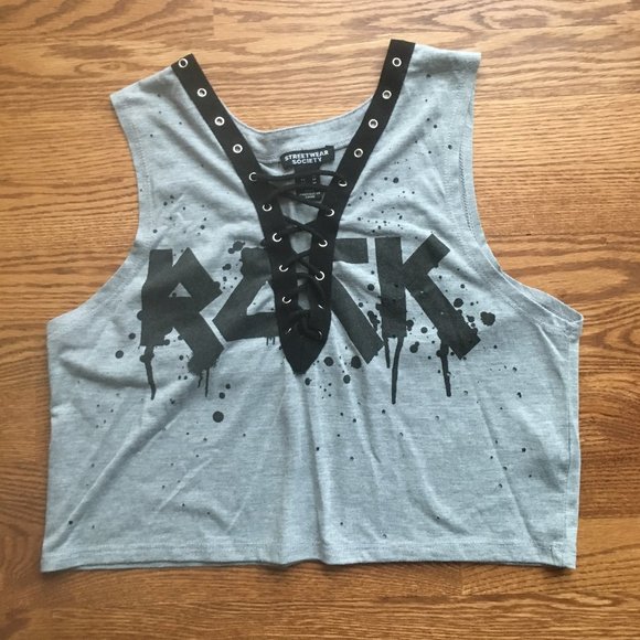 Streetwear Society Rock Crop Top (5/$20) - Picture 1 of 3
